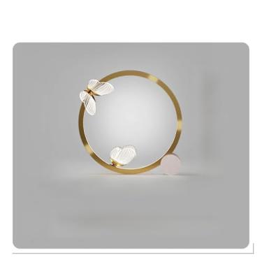 Imagem de Lustre em forma de borboleta LED Lustres Vários estilos Sala de estar Corredor Quarto Luminária Suspensão Metal dourado Decoração de arte para casa (Tamanho: F) (Tamanho: K)