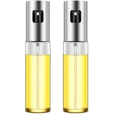 Imagem de Kit 2 Borrifadores Spray para Azeite Óleo e Vinagre Multiuso Pulverizador Galheteiro 100 ml Bico Antigotejamento Livre de BPA Design Premium Econômico Saudável Prático para Cozinha