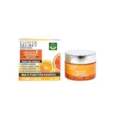 Imagem de Creme Facial Antienvelhecimento Vitamina C com Ácido Hialurônico 50mL 