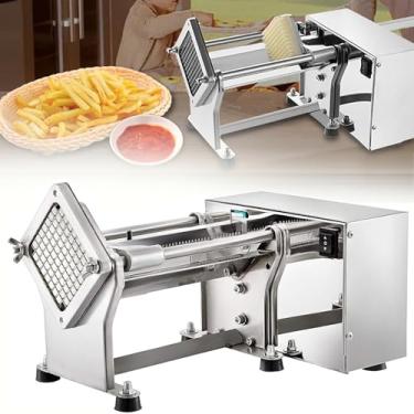 Imagem de Máquina profissional de corte de batata, máquina elétrica de corte de batatas fritas com lâminas substituíveis de 6/9/13 mm, picador de frutas vegetais para restaurante de cozinha industrial comerci