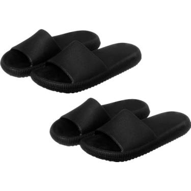 Imagem de Pares Chinelo Nuvem Unissex, Slide Macio, NumeraçãO Igual Nos Dois Pares,(Preto/Preto,31/32)