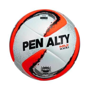 Imagem de Bola De Futsal Penalty Max 1000 XXIV Oficial CBFS Selo FIFA, Branco, L