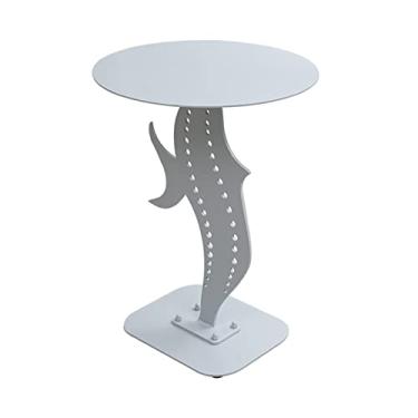 Imagem de Mesa lateral sofá mesa lateral pequena mesa de centro mesa redonda mesa quadrada móvel pequena mesa de centro mesa de cabeceira mesa de canto mesa lateral criativa para quarto, sala de estar, sofá