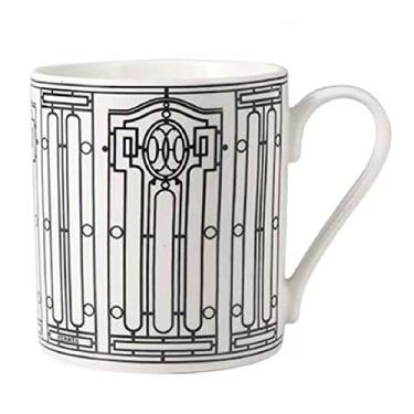 Imagem de WYUYIWH Copo de água Caneca criativa para homens e mulheres copo de cerâmica xícara de café de leite doméstico (Tamanho: 301-400 ml, Cor: Carrinho puxado por cavalo1)