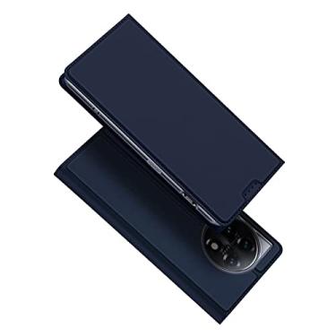 Imagem de AMEOBA Capa para OnePlus 11, capa carteira flip de couro PU premium com compartimentos para cartões, suporte, adsorção magnética, capa de TPU à prova de choque para mulheres e homens, 6,7 polegadas