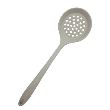 Imagem de Escumadeira em Silicone Utensílio de Cozinha Cinza 32cm