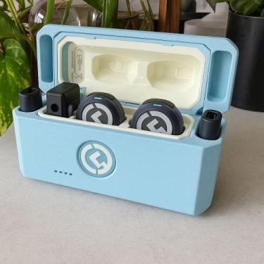 Imagem de Case Anti Impacto Microfone Lark M2 Hollyland Duo 3d - Mundo 3D, Azul 