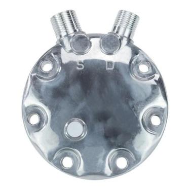 Imagem de Tampa Traseira Para Compressor Sanden 7H15 Saida Vert 8/10 - Qualy Air