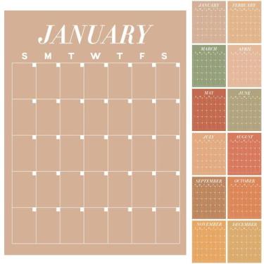 Imagem de Calendario de Pared Fullhawl 2025-2026 Reutilizable Grande 40x50 cm