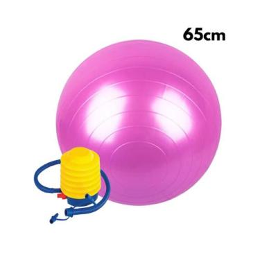 Imagem de Bola Pilates Yoga Abdominal Ginástica Fitness 65cm Suporta até 150kg c