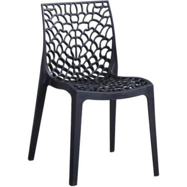 Imagem de Cadeira Gruvyer em Polipropileno - Tatu Bola Móveis, Preto