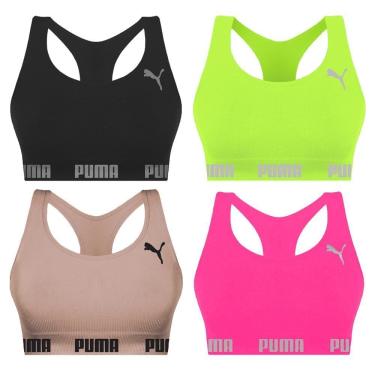 Imagem de Kit 4 Tops Puma Nadador Sem Costura Feminino