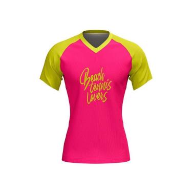Imagem de Camiseta Baby Look Aero Dry Uv50 Beach Tennis Lovers Alma Genius-Feminino