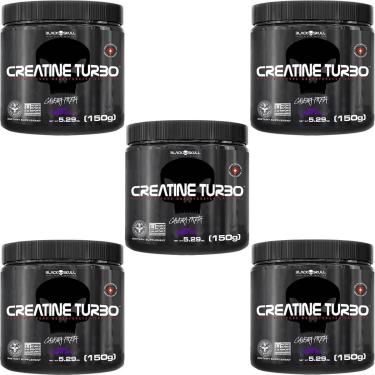 Imagem de Kit 5X Creatine Turbo Monohidratada - 150g Uva - Black Skull-Masculino