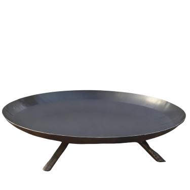 Imagem de Lareira Externa A Lenha Portátil Em Aço Reforçada Rústica 54 Cm