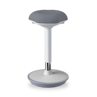 Imagem de ERGO COLLECT Banco de pé, cadeira de mesa ergonômica – altura ajustável de 58 a 82 cm com movimento oscilante e base antiderrapante, banco giratório de balanço para escritório, sala de aula, uso