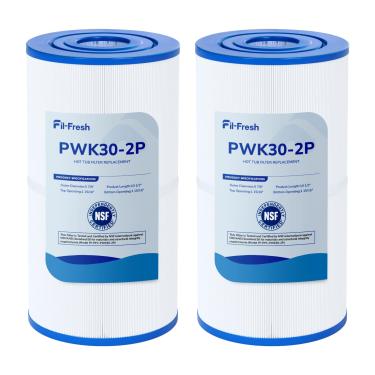Imagem de Fil-fresh Substituição do filtro de banheira de hidromassagem PWK30 para Unicel C-6430, Filbur FC-3915, Pleatco PWK30, Watkins 31489, 73178, 73250, 71825, filtro de spa Hot Spring, 30 pés quadrados