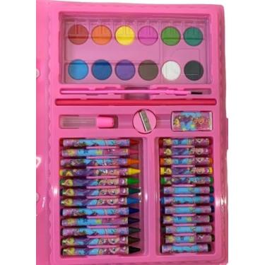Imagem de Estojo Maleta Escolar Pintura Desenho Infantil 86 Peças (Meninas 1)
