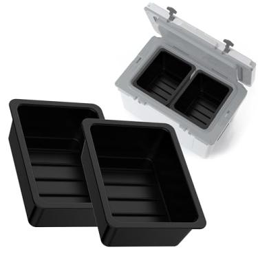 Imagem de Jmoe USA Cesto Seco Para Refrigerador Ultraleve Rtic 52Qt E 72Qt, Plástico Resistente Sem Bpa, Especialmente Projetado, Durável, Seguro Alimentos, Bandeja Armazenamento De Eletrônicos, Utensílios, P