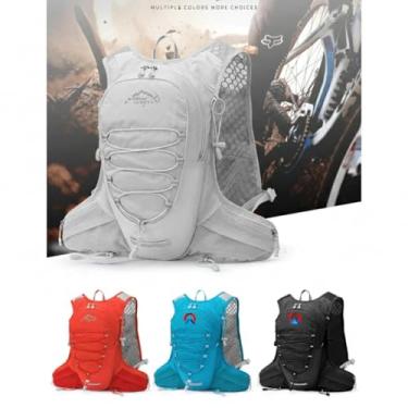 Imagem de Mochila Colete Corrida Bike Hidratação Squeeze Ciclismo Impermeável Running Trilha Corrida Montanhismo Leve 12L Confortavel