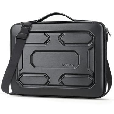 Imagem de DOMISO Bolsa de ombro para laptop de 17 polegadas, à prova de choque, capa protetora de EVA para Dell Inspiron/MSI GS73VR Stealth Pro/Lenovo IdeaPad 320 321/HP Envy 17/LG Gram 17"/ASUS