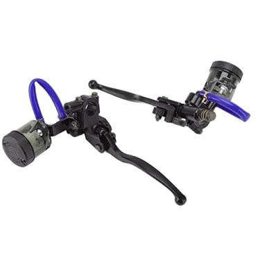 Imagem de Generic Alavanca Embreagem do Cilindro Mestre do Freio, Alavanca Freio Embreagem Anodizada à Prova de Ferrugem 22mm/0,87 pol. Com Reservatório para Motocicleta