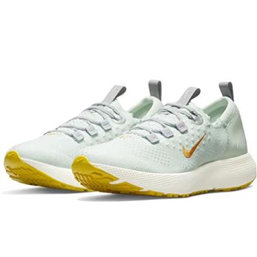 Imagem de Nike T nis de corrida feminino React Escape Run Flyknit, Verde cevada/Kumquat, 9