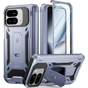 Imagem de Poetic Capa Spartan para Google Pixel 10 Pro Fold, [Proteção de dobradiça] [Suporte] [Proteção de grau Mil] Capa protetora robusta à prova de choque com protetor de tela integrado, azul celeste