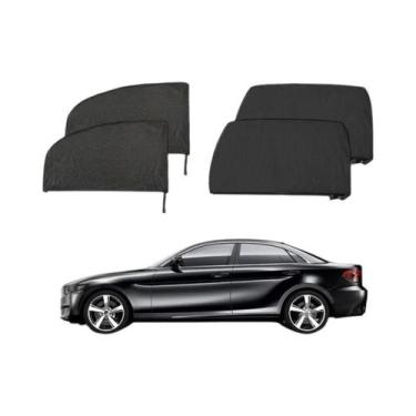 Imagem de Protetor Solar Para Janela De Carro Respirável Com Proteção UV, 4 Peça