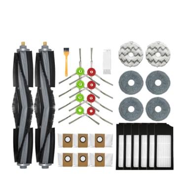 Imagem de Compatible With Ecovacs Deebot X1 Omni Accesories Robot Vacuum Cleaner Mop Cloth Dust Bag HEPA Filter Main Brush Rag Replaceable Spare Parts(Black)