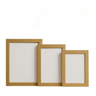Imagem de Porta Retrato Kit Elegante Dourado Prata Bronze Moldura Foto Decoração Rack Sala Quadro Chique Decorativo(PMG Dourado)
