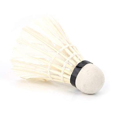 Imagem de Zunate 12 bolas de badminton brancas bolas de badminton petecas bola de exercício profissional acessório de treinamento esportivo ao ar livre para recreação, treinamento, competição