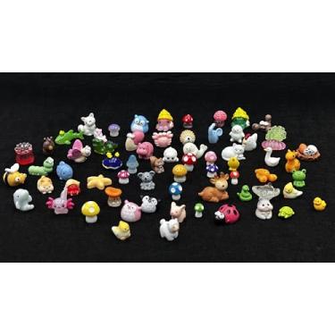 Imagem de Pingentes de geleca de resina a granel, conjunto de enfeites fofos, mini enfeites de scrapbook para artesanato faça você mesmo, decoração de aquário de peixes 70 peças