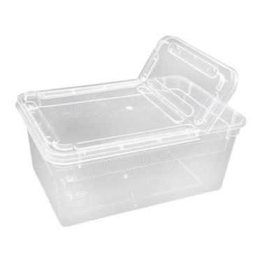 Imagem de IEUDNS Caixa de alimentação/criação portátil com tampa transparente para répteis, ideal para sapos, escorpiões, caranguejos-eremitas e outros animais, Style C