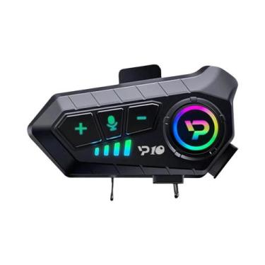 Imagem de Fone De Ouvido Bluetooth 5.3 Para Capacete De Moto, Kit De Chamada Mão