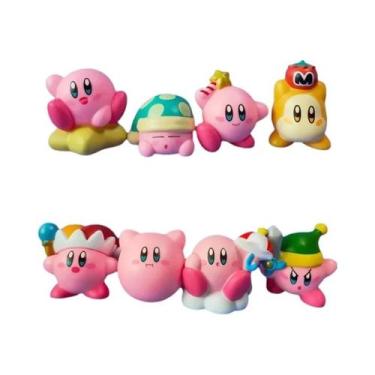 Imagem de Conjunto De Mini Figuras Kirby Rosa 8 Peças Brinquedo Decorativo De An