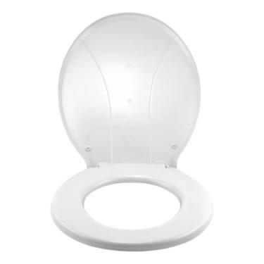Imagem de Tampa de Privada, Assento Sanitário Injetado Tampa Oval Redondo(BRANCO (INJETADO))
