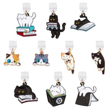 Imagem de PH PandaHall 10 peças, 10 estilos, pingentes de plugue de poeira, pingentes de telefone para gatos de 2,8 a 4,1 cm, protetor de porta de carregamento tipo C, plugue de porta de carregamento, lindos