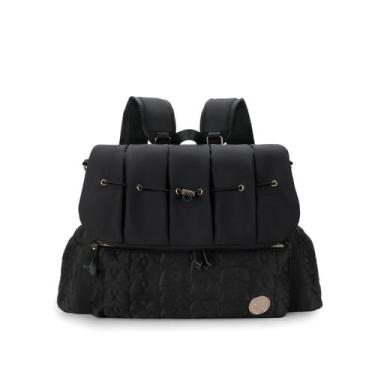 Imagem de Bolsa de fraldas MEYTEILAY Tote impermeável 42x12x30 cm preta