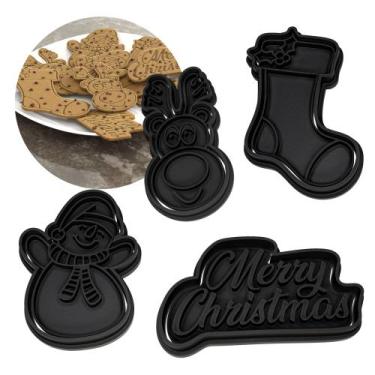 Imagem de Kit Molde Cortador de Biscoito 3D Natalino  Modelos Diversos - R9 Deco