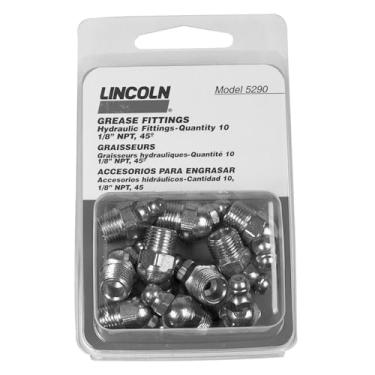 Imagem de Lincoln Lubrication 5290 Rosca de tubo de 1/20.3 cm FTG 45 Angle Grease Fitting, (cartão com 10)