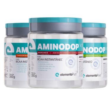 Imagem de Kit 3 Aminodop Bcaa Elemento Puro 300G - Diversos B