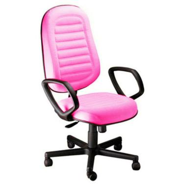 Imagem de Cadeira Presidente Gomada Com Braços Linha Blenda Rosa