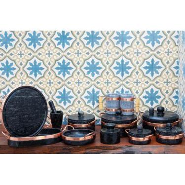 Imagem de Jogo de Panelas Pedra Sabão Premium Exclusivo 11 peças - So Jos