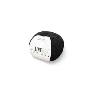 Imagem de MyLineArt Fio de algodão para bebê, 55% algodão 45% acrílico, fino (2) para crochê e tricô 50 g (50 g) / 177 jardas (162 m), fio macio, fio Amigurumi