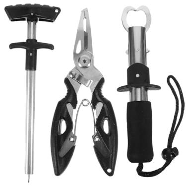 Imagem de Equipamento de pesca, equipamento de pesca, equipamento de pesca, ferramentas ao ar livre, 3 peças/conjunto, alicates de pesca, garra de lábio de peixe, alicate de pesca, removedor de gancho