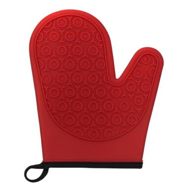 Imagem de Luva Térmica de Silicone com Forro - Cores Sortidas Vermelho Preto Cinza