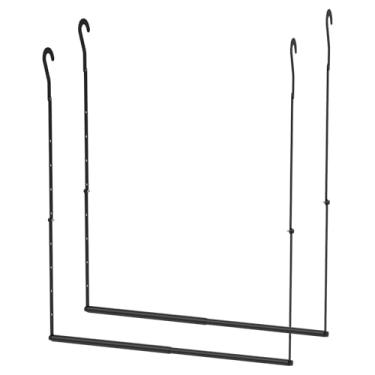 Imagem de Varões de armário de construção robusta, extensor extensível, barra de armário de fácil instalação que economiza espaço, organizador de pendurar de comprimento flexível e ajustável para quarto