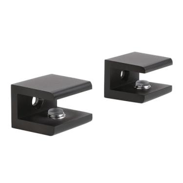 Imagem de Kingston Brass Braçadeira de prateleira de vidro BAB1010 Levitas, preto fosco