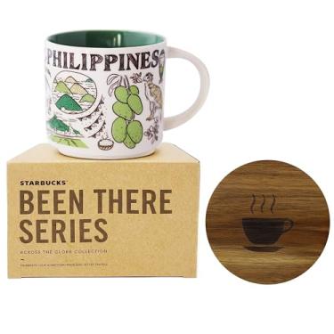 Imagem de Caneca Star Bucks Coffee, Been There Series, Philippines, 400 ml com caixa de presente com tampa